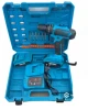 Акумулаторен безчетков винтоверт BLUE 36V 8Ah + 30 броя инструменти в куфар Акумулаторен безчетков винтоверт BLUE 36V 8Ah + 30 броя инструменти в куфар