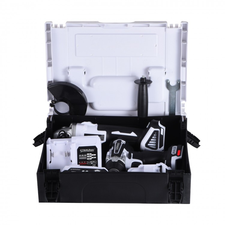 ПРОМО ПАКЕТ Акумулаторен комбиниран гайковерт и ъглошлайф STAHLMAYER Pro 36V 8Ah ПРОМО ПАКЕТ Акумулаторен комбиниран гайковерт и ъглошлайф STAHLMAYER Pro 36V 8Ah
