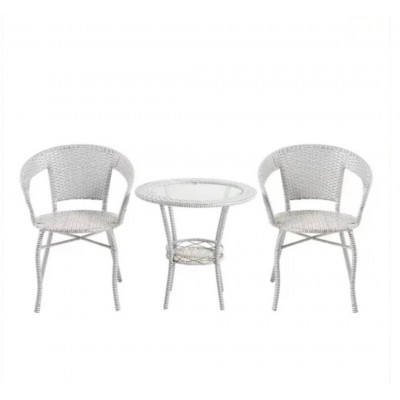 Градински ратанов комплект Relax 2 стола с маса + поставка Градински ратанов комплект Relax 2 стола с маса + поставка