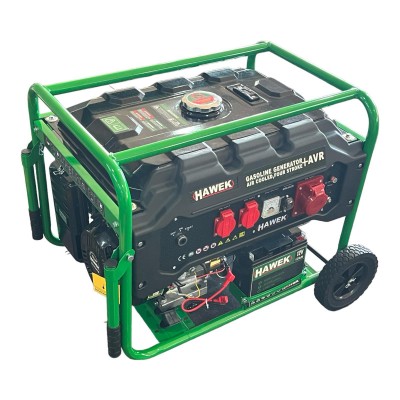 Бензинов монофазен генератор HAWEK Pro HK6500, 420cc, 25 л, 6,5 kW Бензинов монофазен генератор HAWEK Pro HK6500, 420cc, 25 л, 6,5 kW