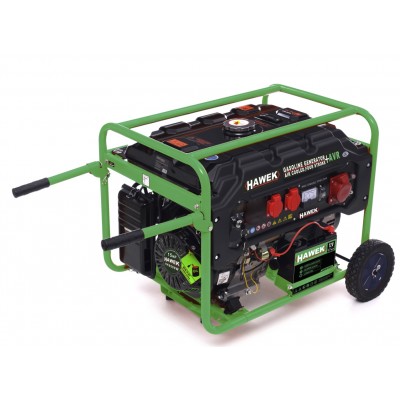 Бензинов монофазен генератор HAWEK Pro HK6500, 420cc, 25 л, 6,5 kW Бензинов монофазен генератор HAWEK Pro HK6500, 420cc, 25 л, 6,5 kW