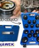Комплект чашки за маслени филтри 15 части 65 - 100 мм. HAWEK