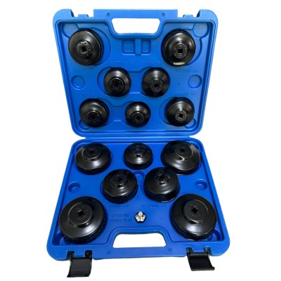 Комплект чашки за маслени филтри 15 части 65 - 100 мм. HAWEK Комплект чашки за маслени филтри 15 части 65 - 100 мм. HAWEK