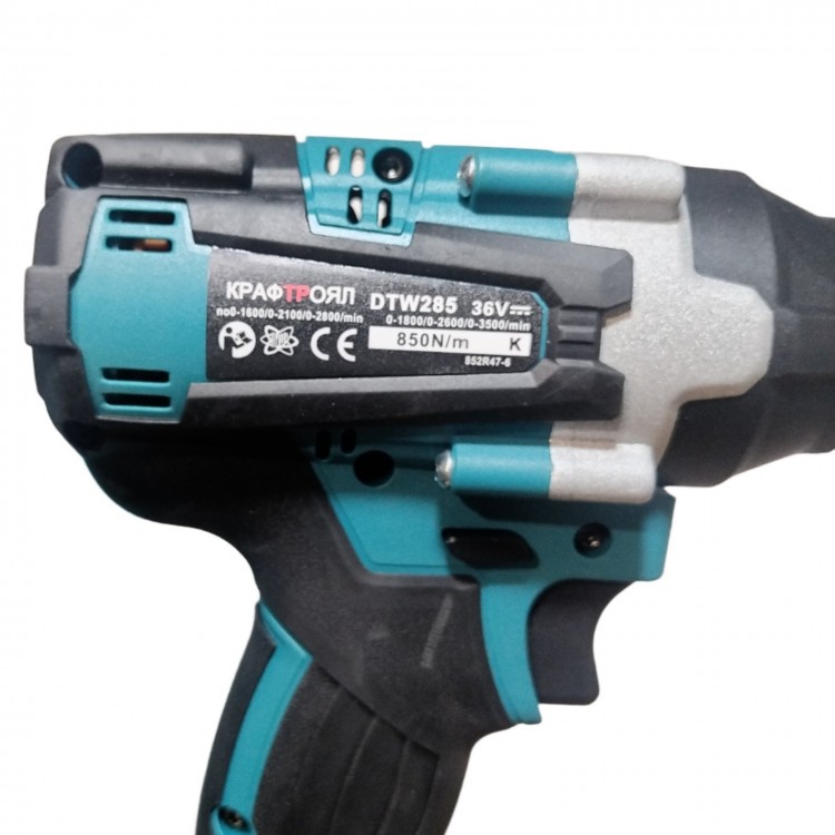 Безчетков акумулаторен ударен гайковерт-винтоверт 36V 10Ah КРАФТРОЯЛ
