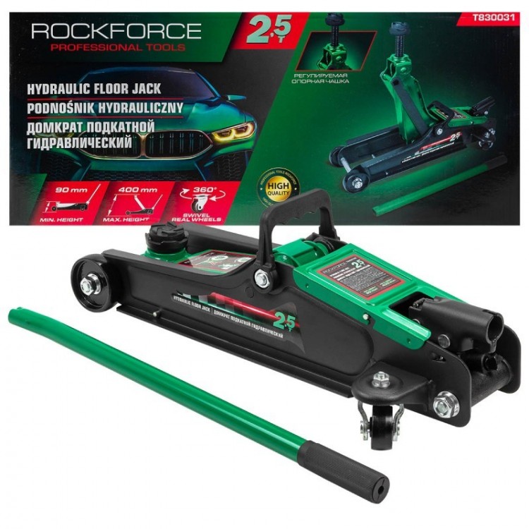 Крик тип крокодил 2.5 тона 90 – 400 мм RockForce Т830031 Крик тип крокодил 2.5 тона 90 – 400 мм RockForce Т830031