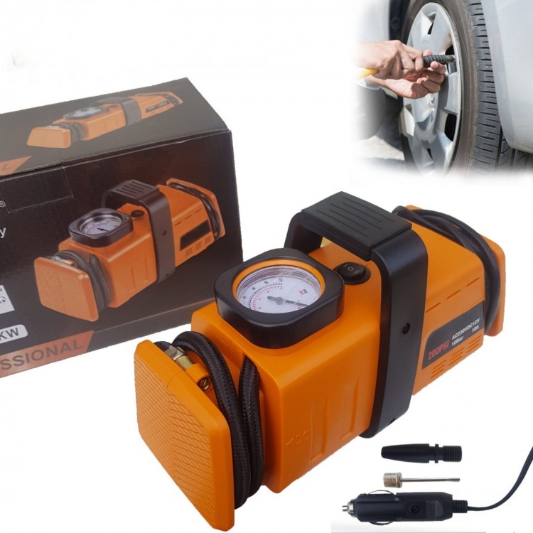 Компресор за гуми 7 Bar 12V и 220V Компресор за гуми 7 Bar 12V и 220V