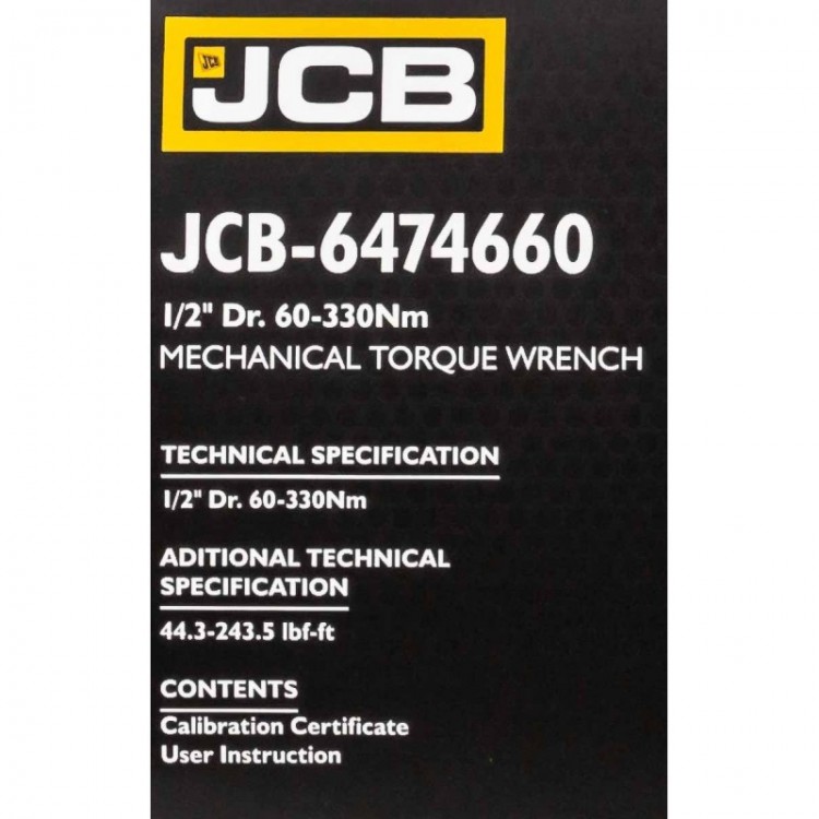 Динамометричен ключ 1/2" ,60-330 Nm JCB Динамометричен ключ 1/2" ,60-330 Nm JCB