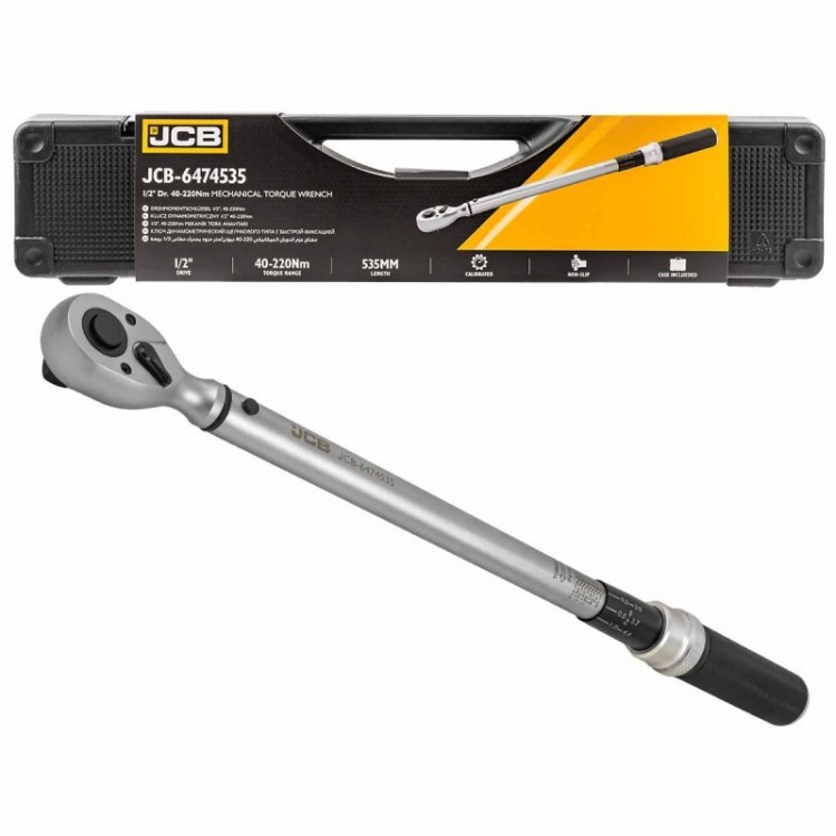 Динамометричен ключ 1/2" ,40-220 Nm JCB-6474535 Динамометричен ключ 1/2" ,40-220 Nm JCB-6474535