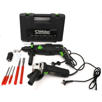 ПРОМО ПАКЕТ перфоратор 1600W и ъглошлайф 1400W StahlMayer ПРОМО ПАКЕТ перфоратор 1600W и ъглошлайф 1400W StahlMayer