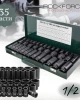 Професионален комплект ударни вложки 1/2" (8-32мм) , 35 части RockForce Професионален комплект ударни вложки 1/2" (8-32мм) , 35 части RockForce