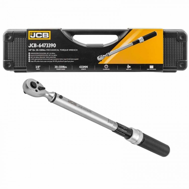 Динамометричен ключ 3/8" ,20-120 Nm JCB-6473390 Динамометричен ключ 3/8" ,20-120 Nm JCB-6473390