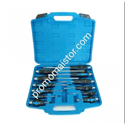 Ударни отвертки комплект 12 части в куфар Ударни отвертки комплект 12 части в куфар