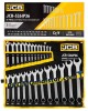 Комплект звездогаечни ключове JCB 25 части 6 - 36 мм