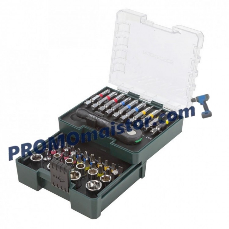 Мини гедоре 1/4" 41 части ROCKFORCE Мини гедоре 1/4" 41 части ROCKFORCE