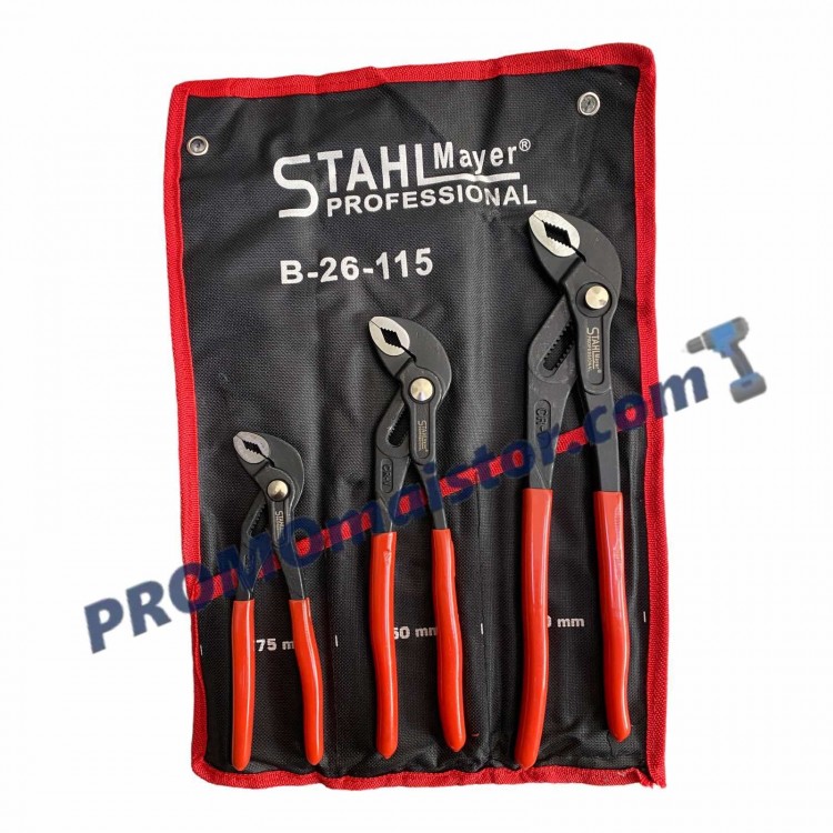 Комплект клещи гарги STAHLMAYER, 175/250/300 мм, 3 броя Комплект клещи гарги STAHLMAYER, 175/250/300 мм, 3 броя