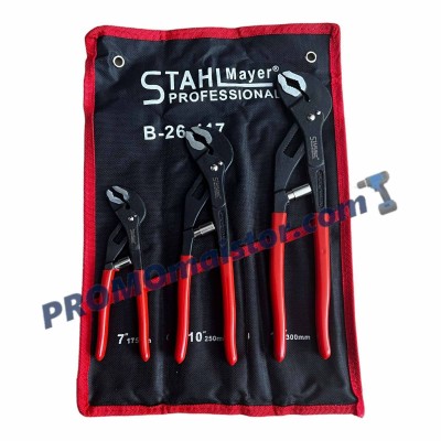 Комплект от 3 броя автоматични клещи гарги STAHLMAYER, 175/250/300 мм Комплект от 3 броя автоматични клещи гарги STAHLMAYER, 175/250/300 мм