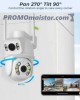 WiFi въртяща камера с два обектива 8 Mpx А8Q
