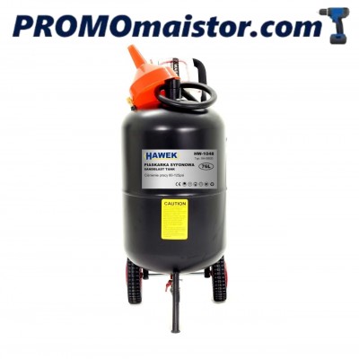 Пневматична пясъкоструйка тип балон 76 литра HAWEK, HW - 1048 Пневматична пясъкоструйка тип балон 76 литра HAWEK, HW - 1048