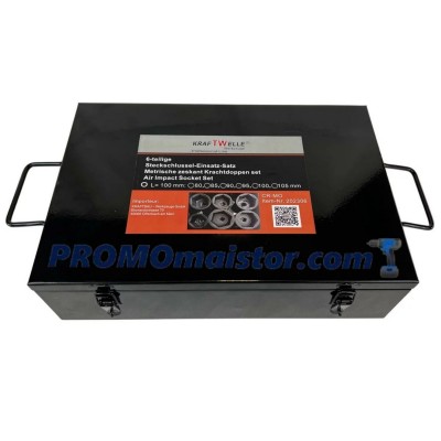 Комплект ударни вложки 6 части 1" (80-105мм) KRAFTWELLE Комплект ударни вложки 6 части 1" (80-105мм) KRAFTWELLE