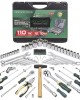 Комплект гедоре 1/2"& 1/4" 110 части ROCKFORCE 