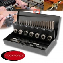 Комплект от 32 части метчици и плашки ROCKFORCE