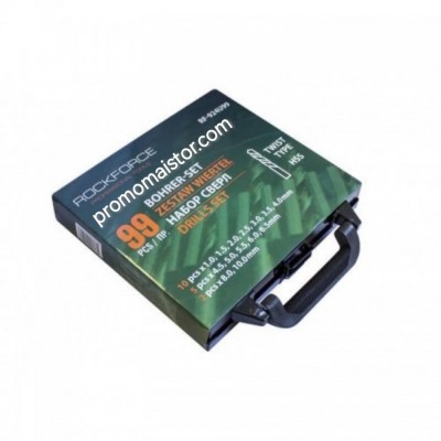 Комплект бургии за метал 99 части ROCKFORCE Комплект бургии за метал 99 части ROCKFORCE