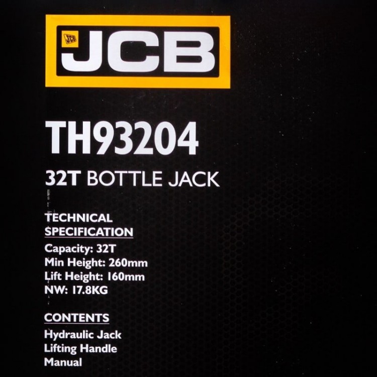 Хидравличен крик JCB ТН93204 тип бутилка 32 тона Хидравличен крик JCB ТН93204 тип бутилка 32 тона