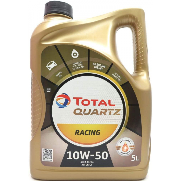 Масло TOTAL QUARTZ RACING 10W50 5L Масло TOTAL QUARTZ RACING 10W50 5L