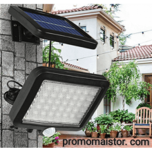 Соларна водоустойчива LED лампа със сензор за движение, соларен панел и 5 м. кабел