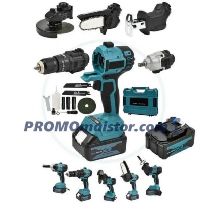 Универсален акумулаторен инструмент с 5 сменяеми глави VMAX 36V 8Ah Универсален акумулаторен инструмент с 5 сменяеми глави VMAX 36V 8Ah