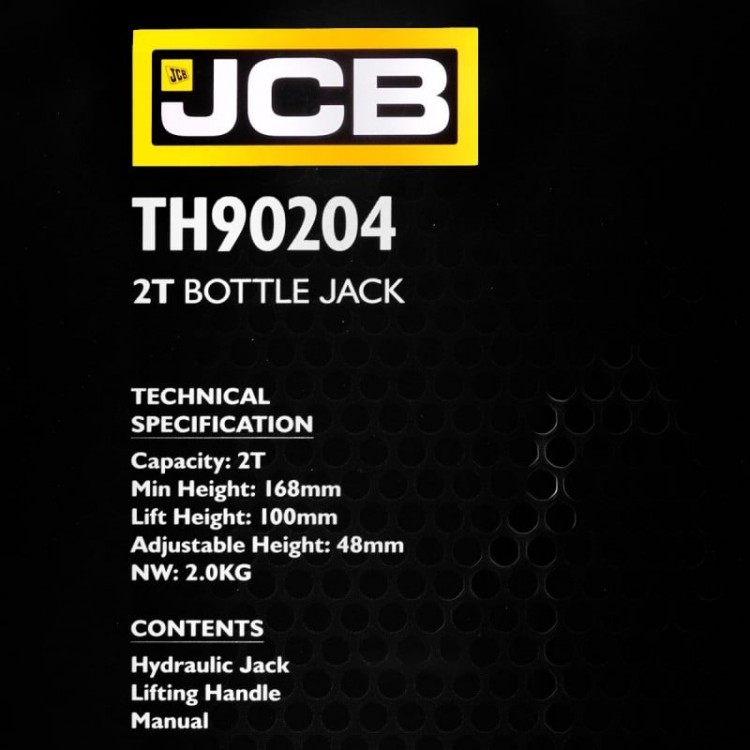 Хидравличен крик JCB ТН90204 тип бутилка 2 тона Хидравличен крик JCB ТН90204 тип бутилка 2 тона