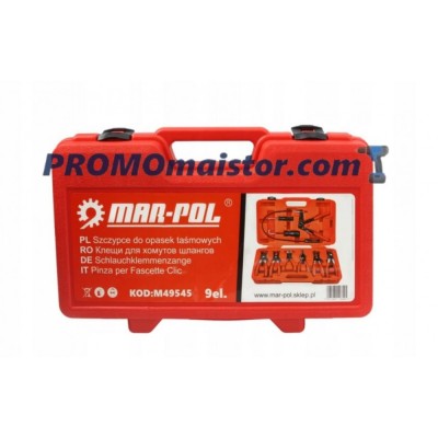 Комплект клещи за скоби на водни съединения 9 части MARPOL