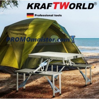 Сгъваема алуминиева маса за пикник 