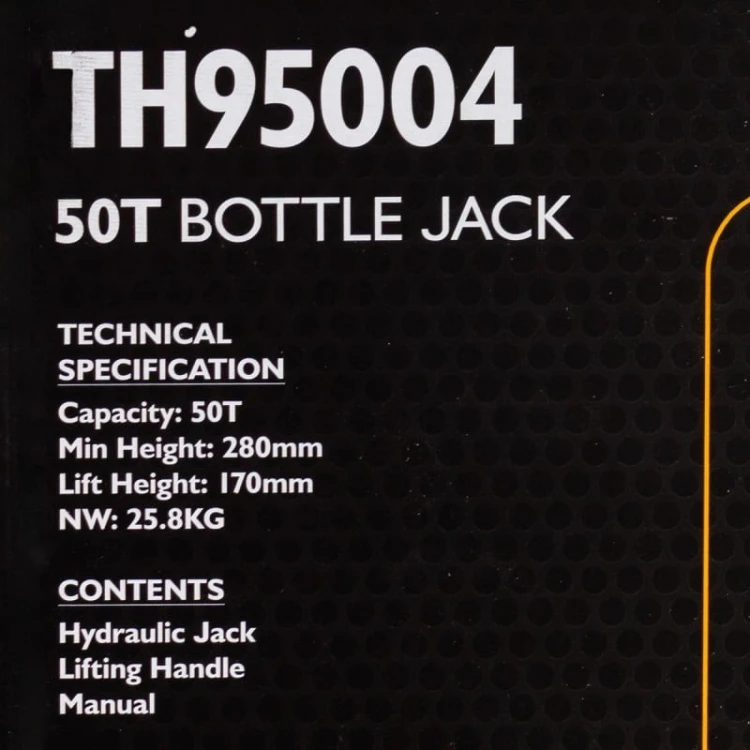Хидравличен крик JCB ТН95004 тип бутилка 50 тона Хидравличен крик JCB ТН95004 тип бутилка 50 тона