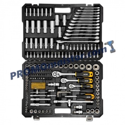 Гедоре комплект 216 части JCB 1/4“, 3/8“, 1/2“ Гедоре комплект 216 части JCB 1/4“, 3/8“, 1/2“