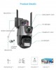 Водоустойчива Wi-Fi двойна камера за наблюдение, SMART ротация, FULL HD, 8MP