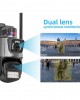 Водоустойчива Wi-Fi двойна камера за наблюдение, SMART ротация, FULL HD, 8MP