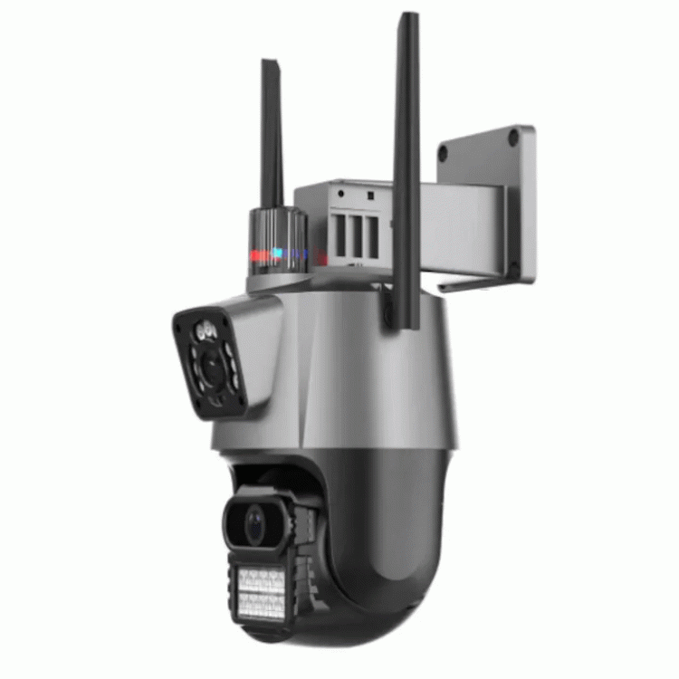 Водоустойчива Wi-Fi двойна камера за наблюдение, SMART ротация, FULL HD, 8MP