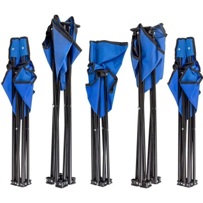 Комплект сгъваема къмпинг маса с 4 стола от текстил