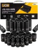 Комплект ударни вложки 1/2" 33 части JCB
