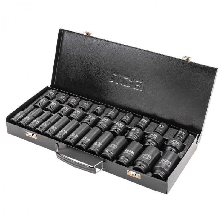 Комплект ударни вложки 1/2" 33 части JCB