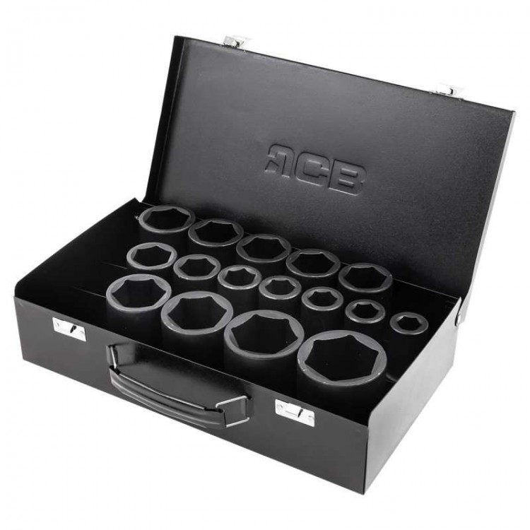 Комплект ударни вложки 1/2" 16 части JCB