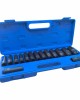 Комплект удължени ударни вложки 1/2" 12-стенни 15 части HAWEK