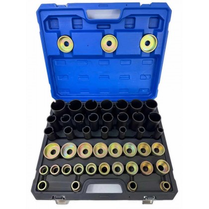 Хидравличен комплект за монтаж и демонтаж на шарнири, втулки, лагери и семеринги KRAFTWELLE Хидравличен комплект за монтаж и демонтаж на шарнири, втулки, лагери и семеринги KRAFTWELLE