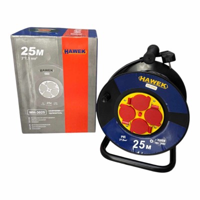 Макара с кабел 25 метра ( удължител ) HAWEK Макара с кабел 25 метра ( удължител ) HAWEK