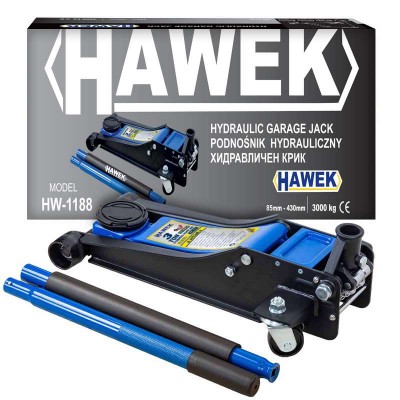 Нископрофилен крик тип крокодил 3 тона 85 - 430 мм. HAWEK