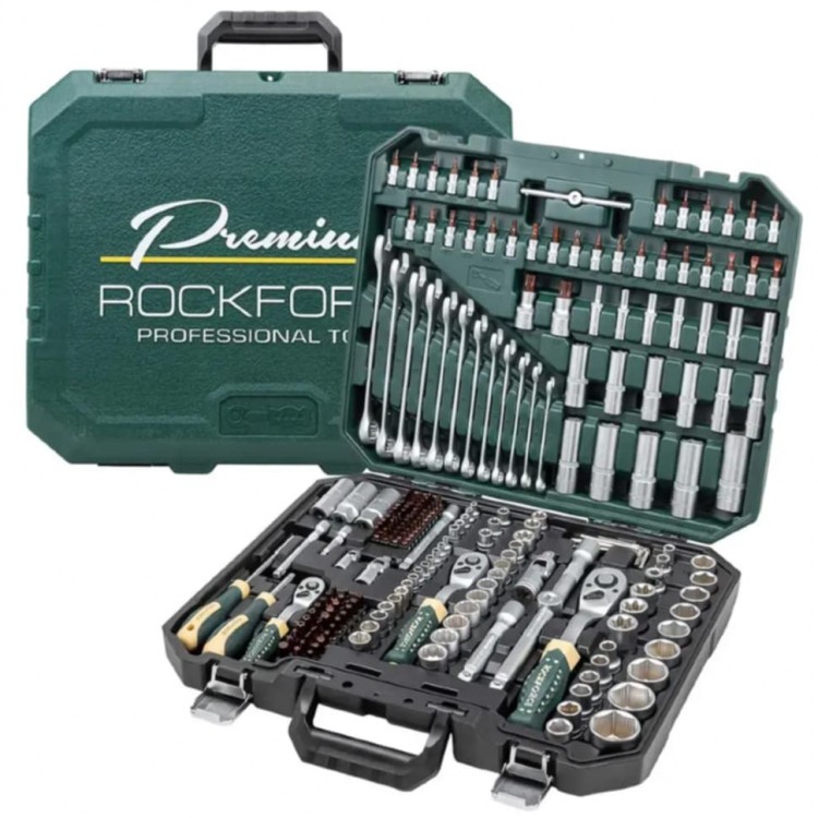 Гедоре 216 части ROCKFORCE Premium XI-ON със специални вложки Гедоре 216 части ROCKFORCE Premium XI-ON със специални вложки