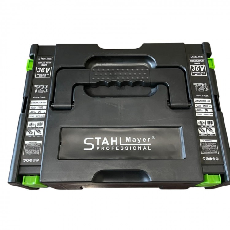 Акумулаторен безчетков перфоратор с 2 патронника STAHLMAYER 36V 10Ah Акумулаторен безчетков перфоратор с 2 патронника STAHLMAYER 36V 10Ah