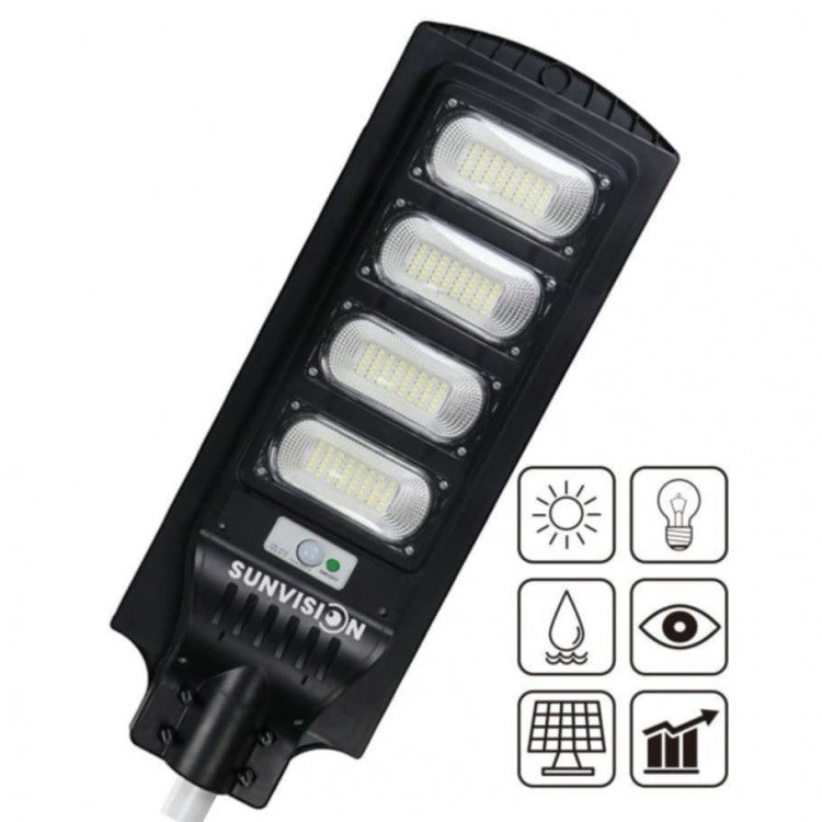 Комплект 2 броя мощна улична соларна лампа 1800W TAXSUNVISION Комплект 2 броя мощна улична соларна лампа 1800W TAXSUNVISION