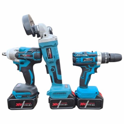 ПРОМО ПАКЕТ акумулаторни гайковерт, ъглошлайф и винтоверт 3в1 WERKBULL ПРОМО ПАКЕТ акумулаторни гайковерт, ъглошлайф и винтоверт 3в1 WERKBULL